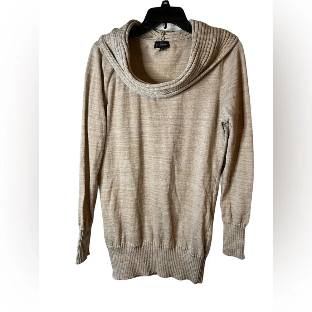 The Limited Women’s Ribbed Cowl Neck Long Sleeve Sweater